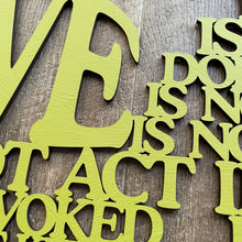 Load image into Gallery viewer, "Love is..." Large Laser Cut Sign