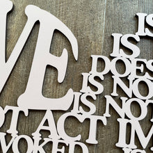 Load image into Gallery viewer, "Love is..." Large Laser Cut Sign