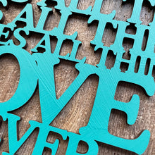 Load image into Gallery viewer, "Love is..." Large Laser Cut Sign