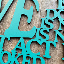 Load image into Gallery viewer, "Love is..." Large Laser Cut Sign