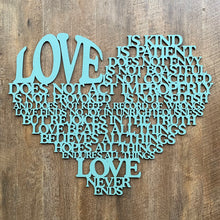 Load image into Gallery viewer, "Love is..." Large Laser Cut Sign