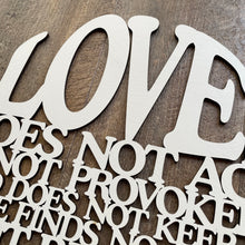 Load image into Gallery viewer, "Love is..." Large Laser Cut Sign