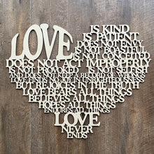 Load image into Gallery viewer, "Love is..." Large Laser Cut Sign
