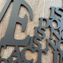 Load image into Gallery viewer, "Love is..." Large Laser Cut Sign
